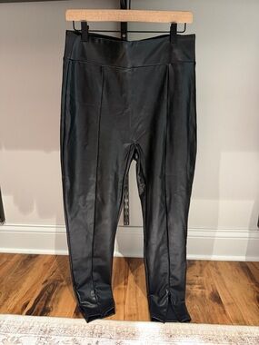 Abercrombie & Fitch Black Faux Leather Leggings